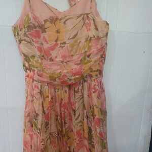 Exquisite Tea Party Garden Cocktail Dress Silk Sundress